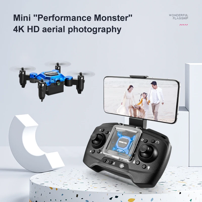 Drone Video Production - Мини-дрон K04 для складного хранения, профессиональный