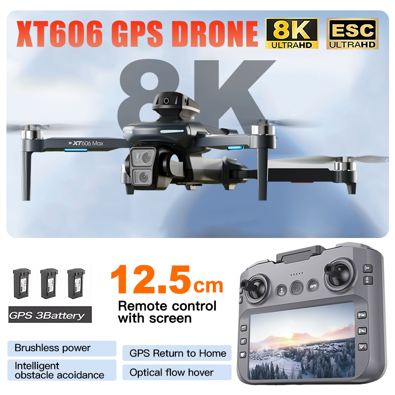 Drone Thermal Imaging - Дрон XT606 MAX 3 с аккумулятором,